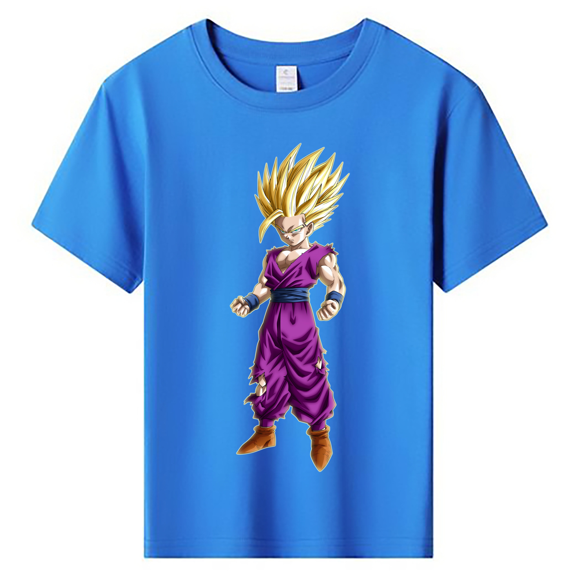 （画像用） ドラゴンボール 孫 悟飯（そんごはん）DRAGON BALL Son Gohan 綿100％キッズTシャツ（フロントプリント）